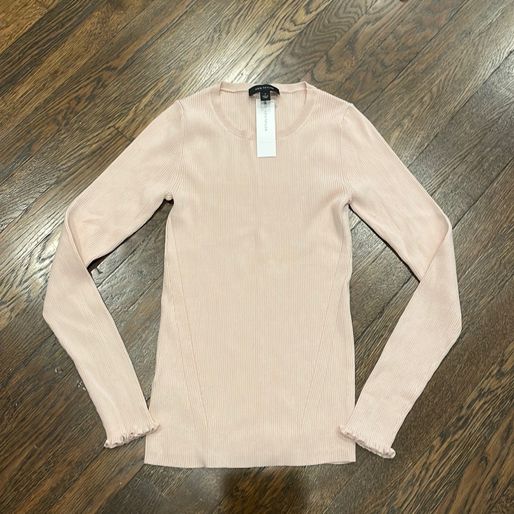 Ann Taylor Pale Pink Light-Weight Sweater